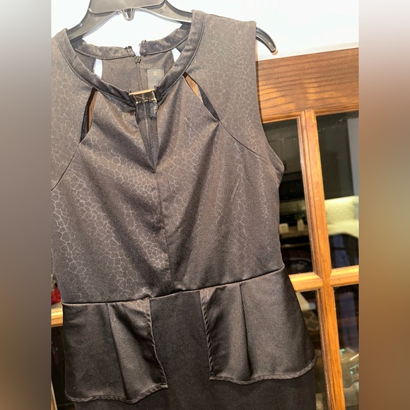 EUC Kardashian‎ Collection Size Medium Elegant Black Sleeveless Mini Dress - Picture 3 of 11